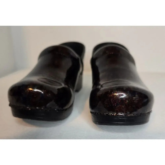 Dansko Women's Pro Multi Scribble Patent Leather Clogs Shoes Sz US 9.5-10 EU 40 - Picture 6 of 13